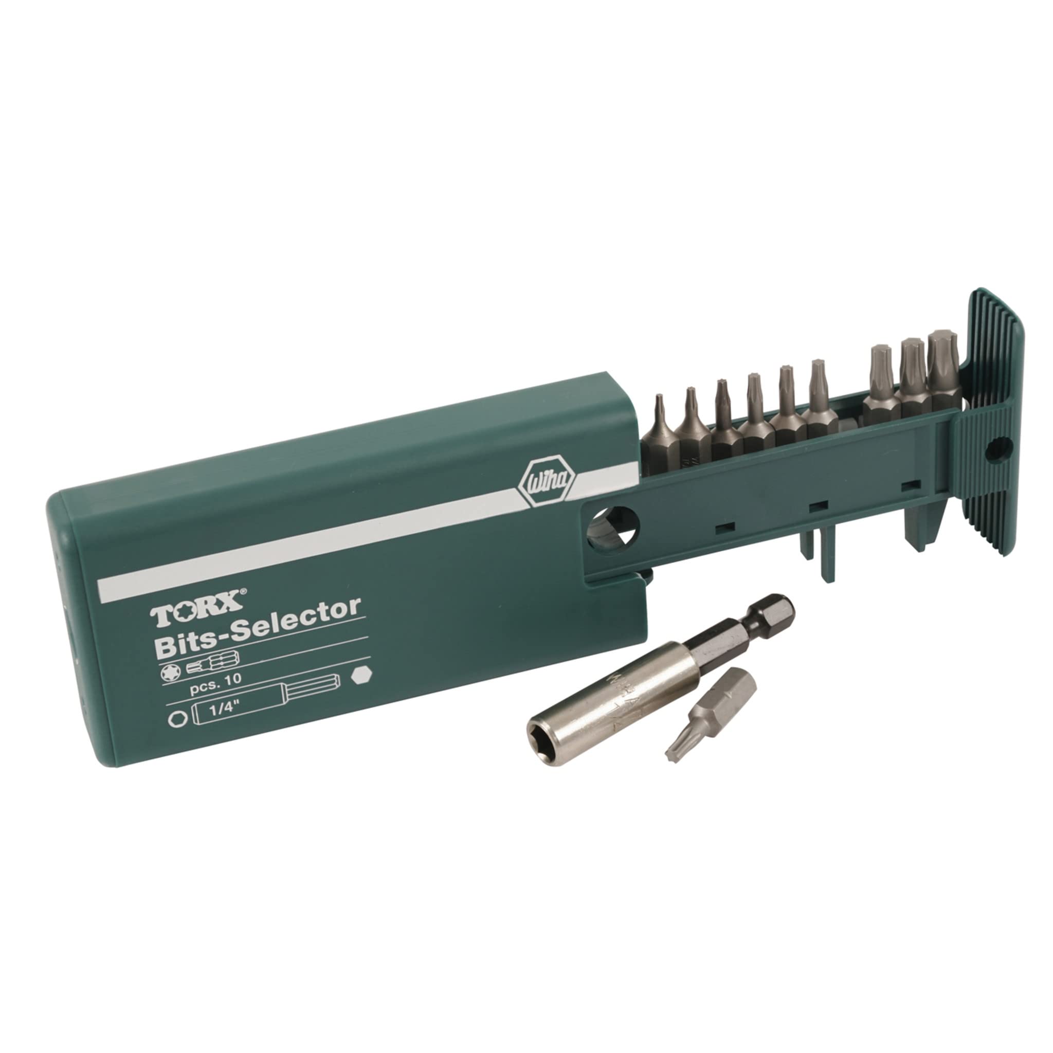 Wiha torx bits T5 to T30 organized for fast replacements during projects