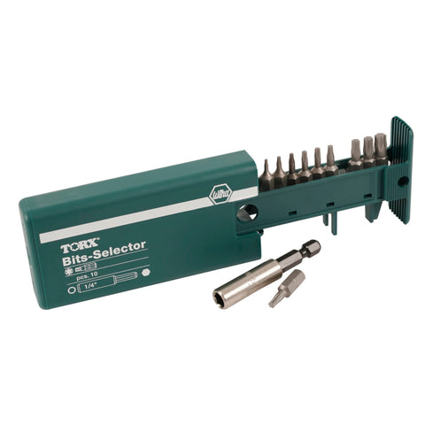 Wiha torx bits T5 to T30 organized for fast replacements during projects