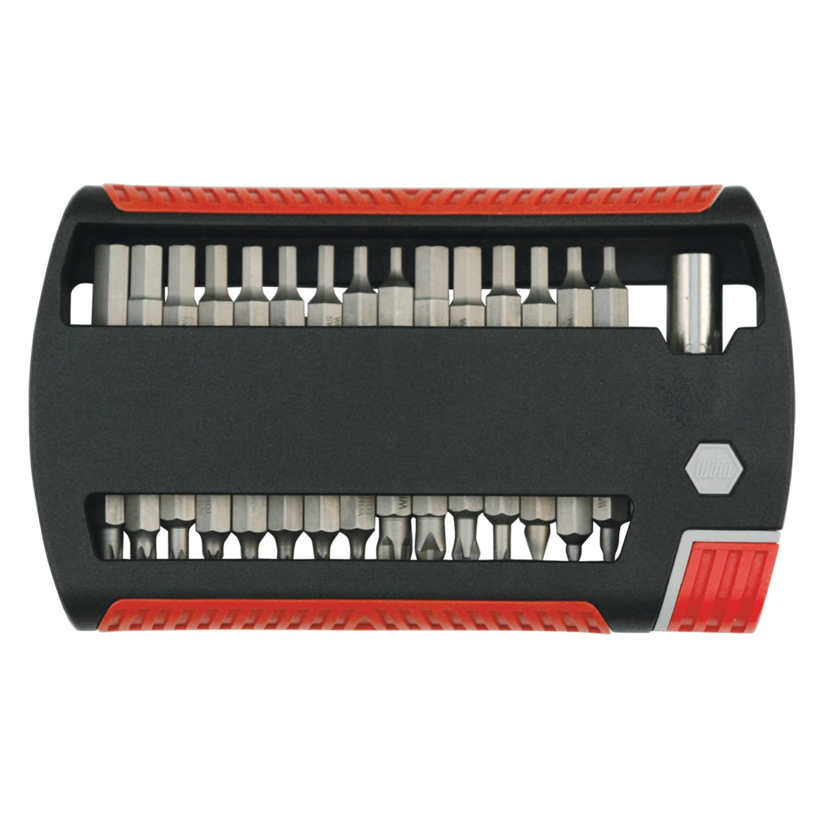 Wiha XLSelector 31-piece bits set with magnetic holder for fast, secure bit changes.