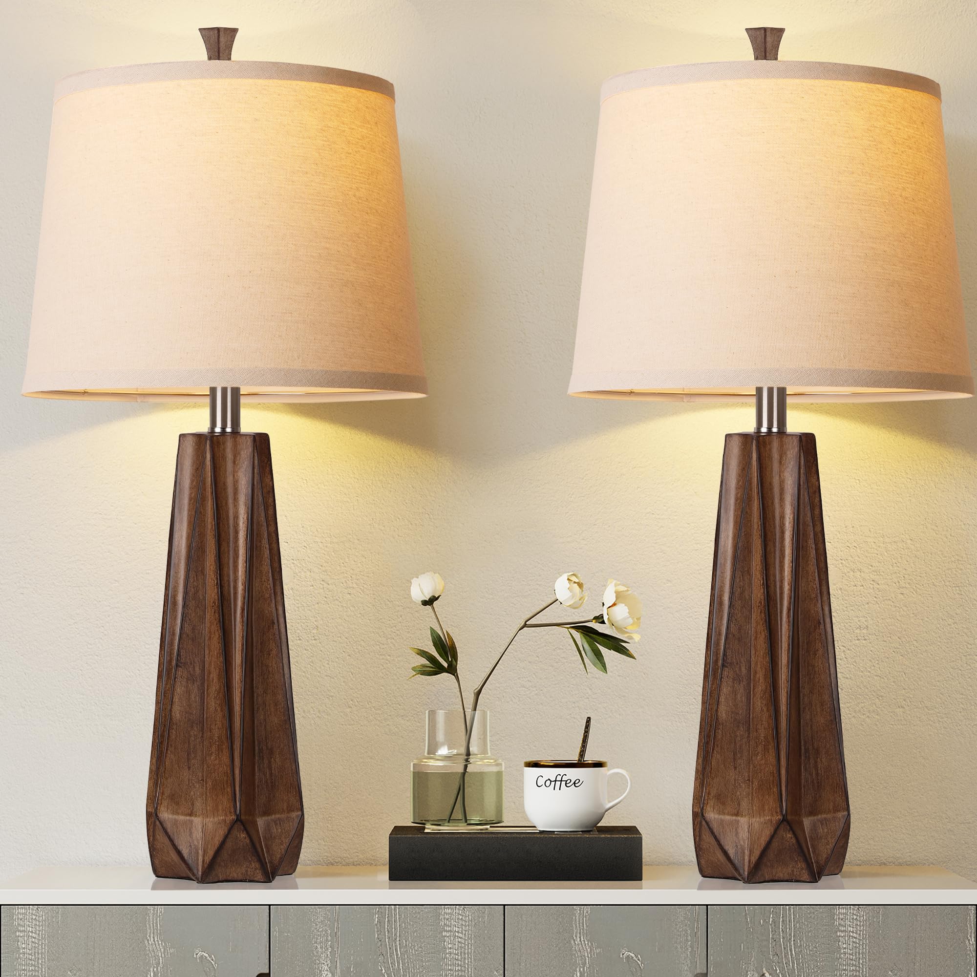 WIHTU 3-color temperature lamp beside view shows mood lighting options