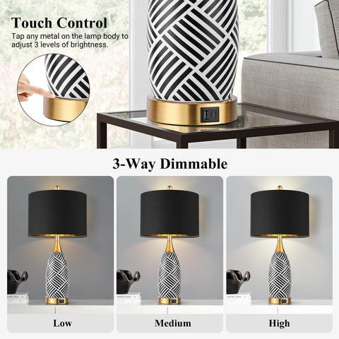 WIHTU 3-way dimmable touch control for adjustable brightness