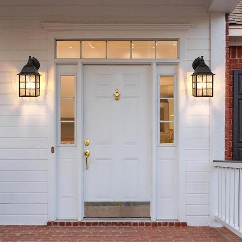 WIHTU dusk-to-dawn wall light suited for garage entry lighting