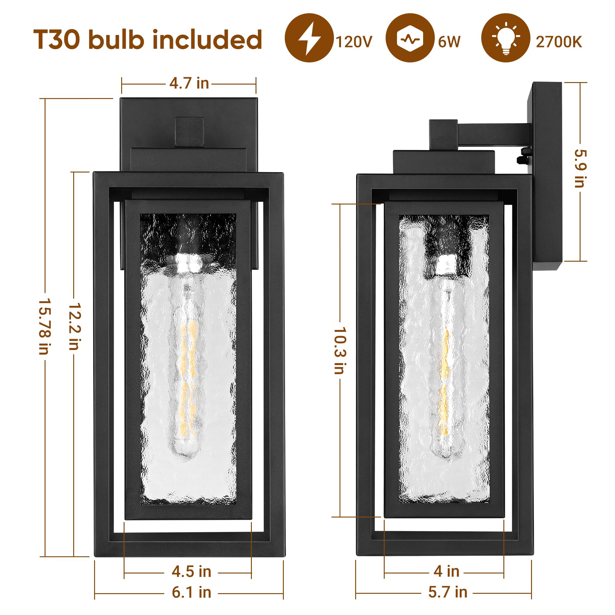 WIHTU E26 socket compatibility lets you choose bulbs.