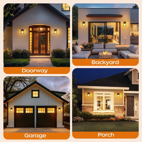 WIHTU easy-installation exterior light ships with all mounting hardware.