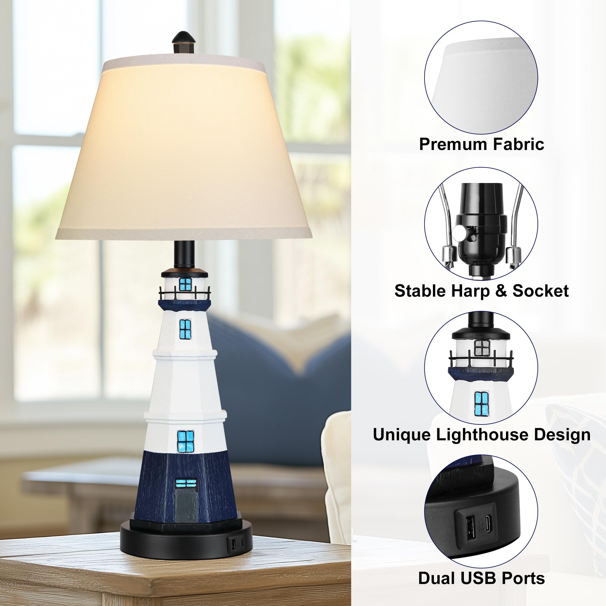 WIHTU easy-installation lamps ship with bulbs for quick setup