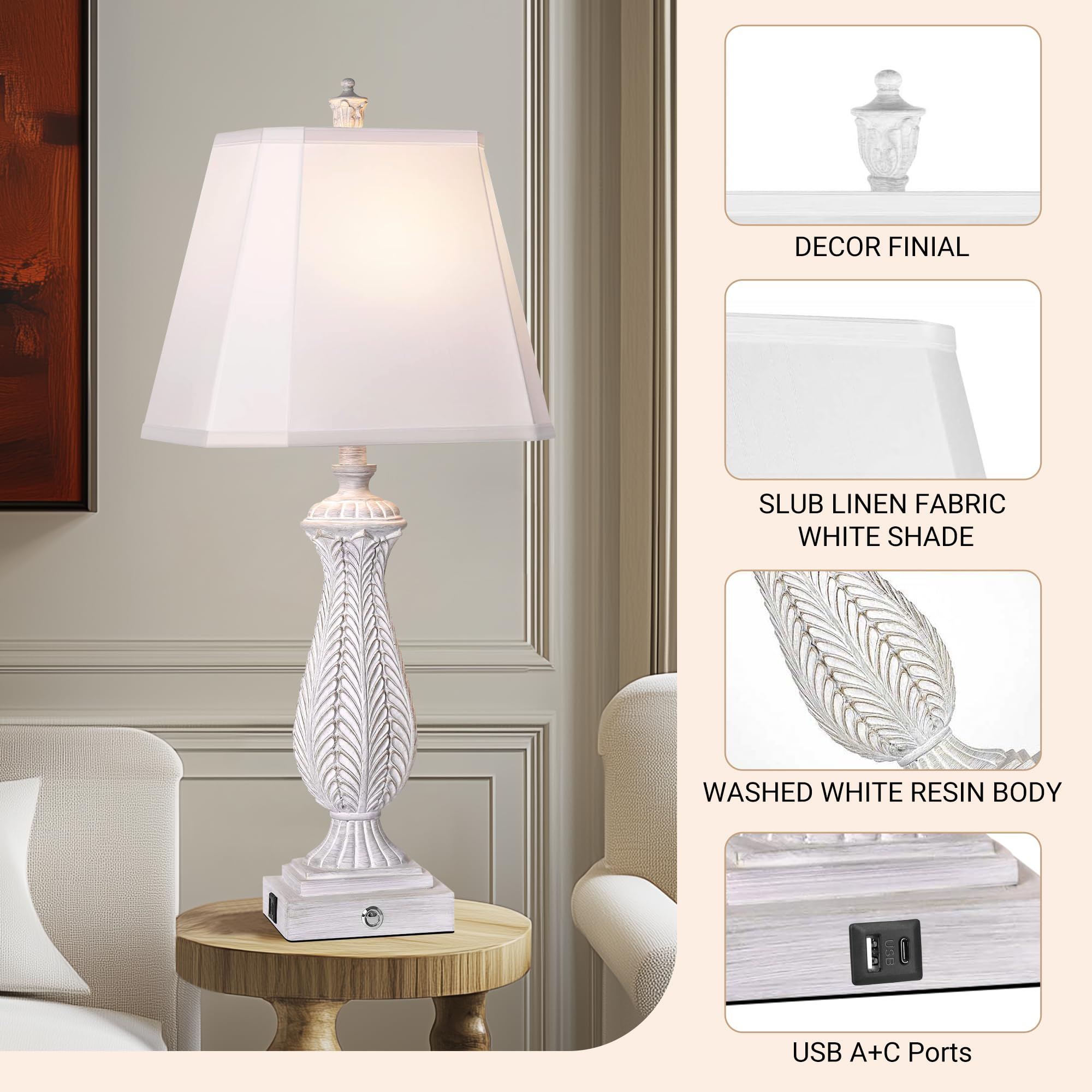 WIHTU Heavy base ensures stability on bedroom surfaces