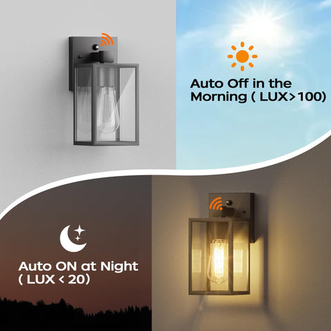 WIHTU outdoor lighting waterproof coach light ensures rainproof exterior illumination.