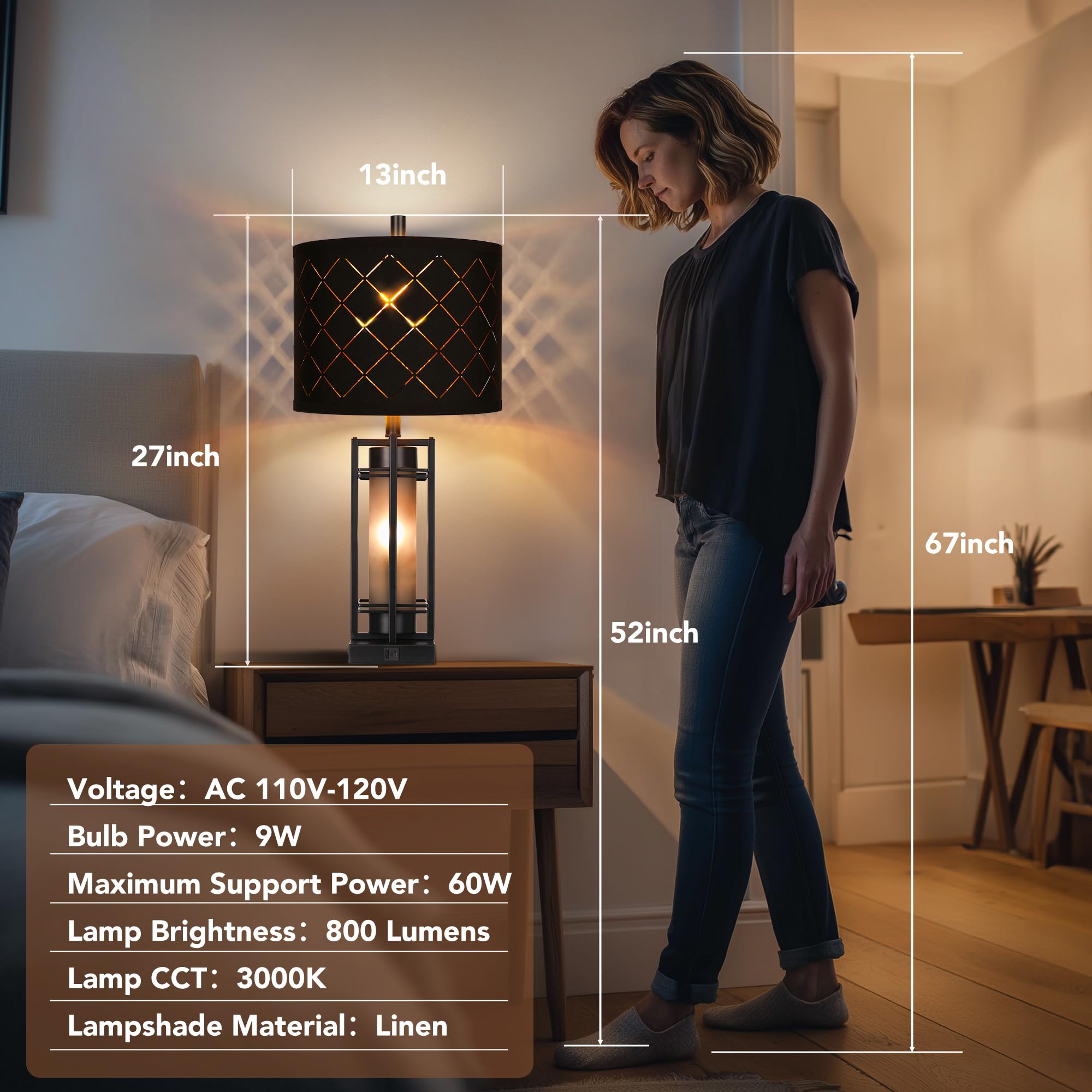 WIHTU amber nightlight glow for cozy evenings
