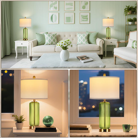 WIHTU table lamps include free bulbs for quick setup.
