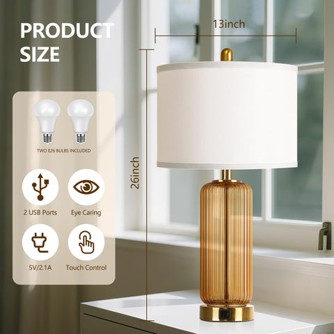 WIHTU lamps feature a metal base and contemporary design