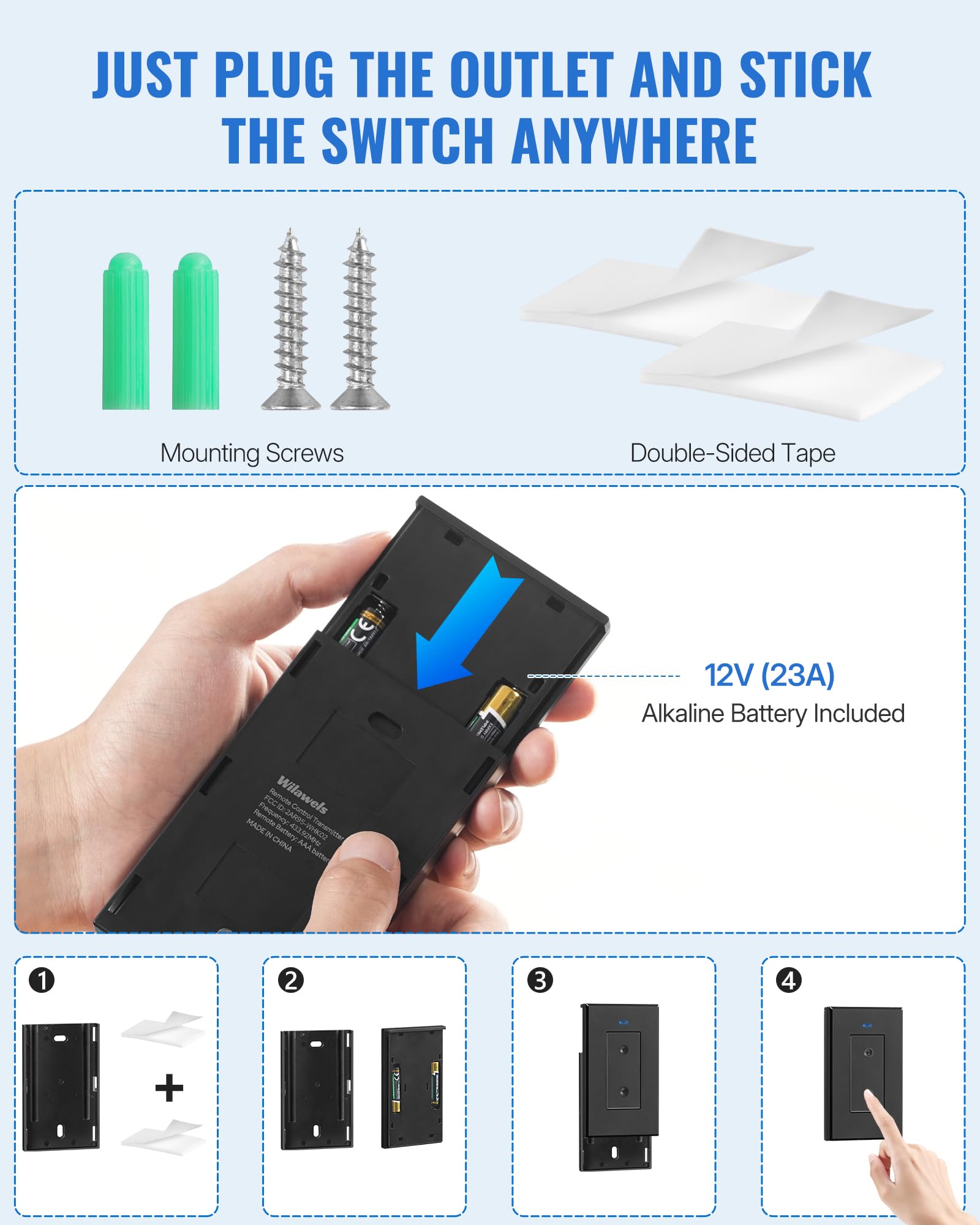 WILAWELS 100 ft range supports indoor convenience across rooms.