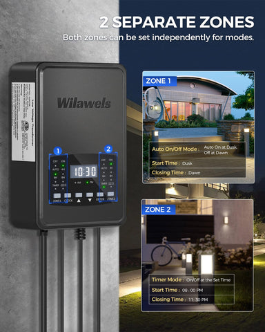 WILAWELS 270° adjustable heads let you tailor highlight areas.