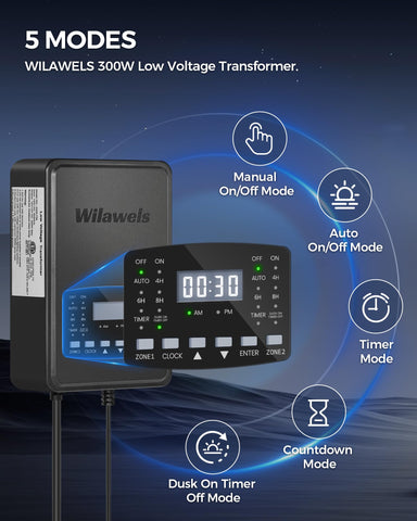 WILAWELS 120° beam angle focuses light on pathways, lawns, and focal points.