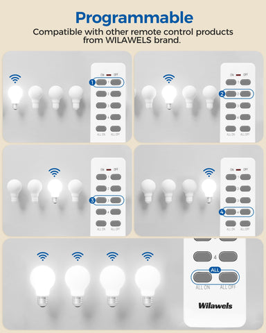 WILAWELS expandable smart-outlet kit for adding remotes and sockets later.