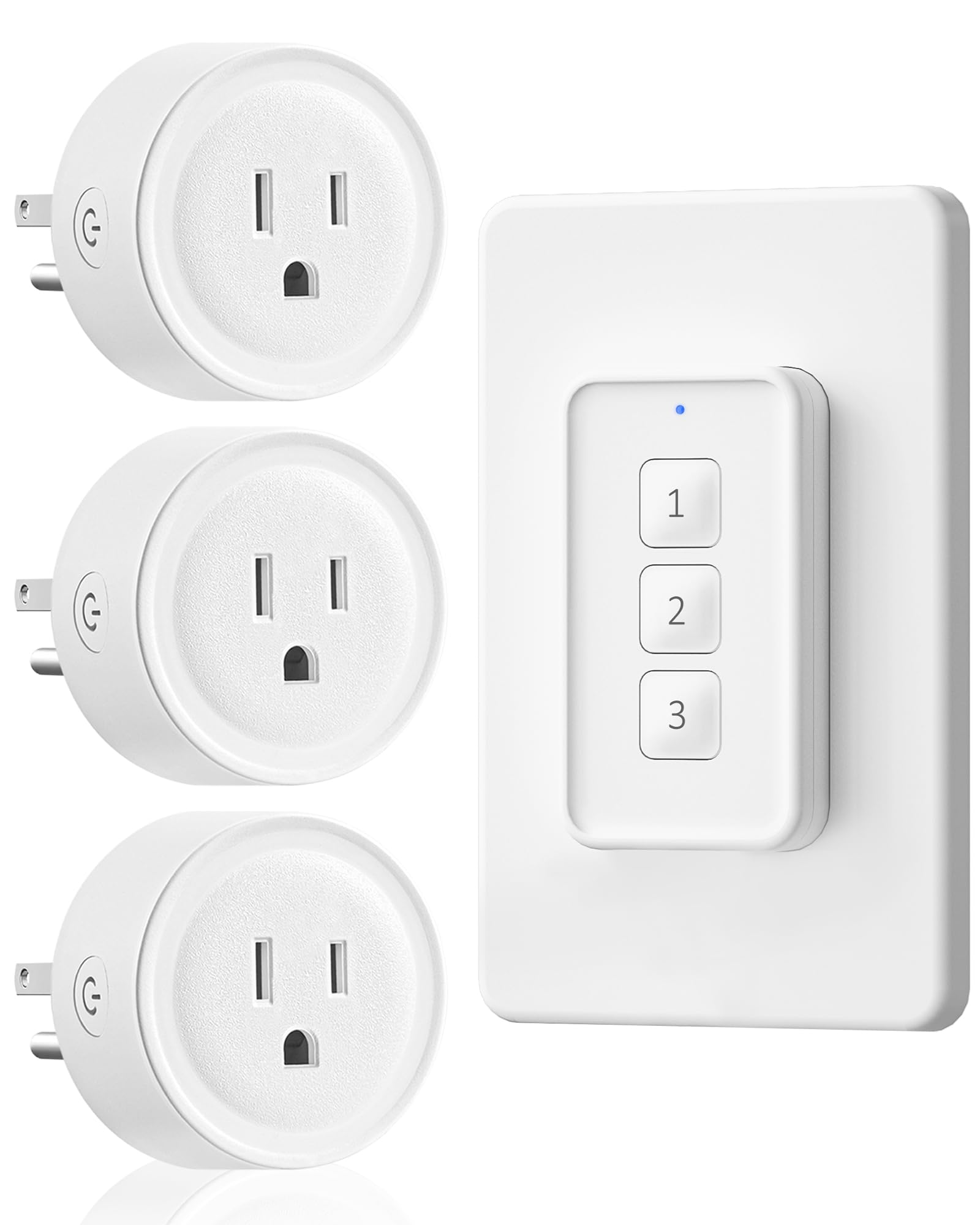 WILAWELS remote-control-outlet packaging shows quick setup for effortless switch control.