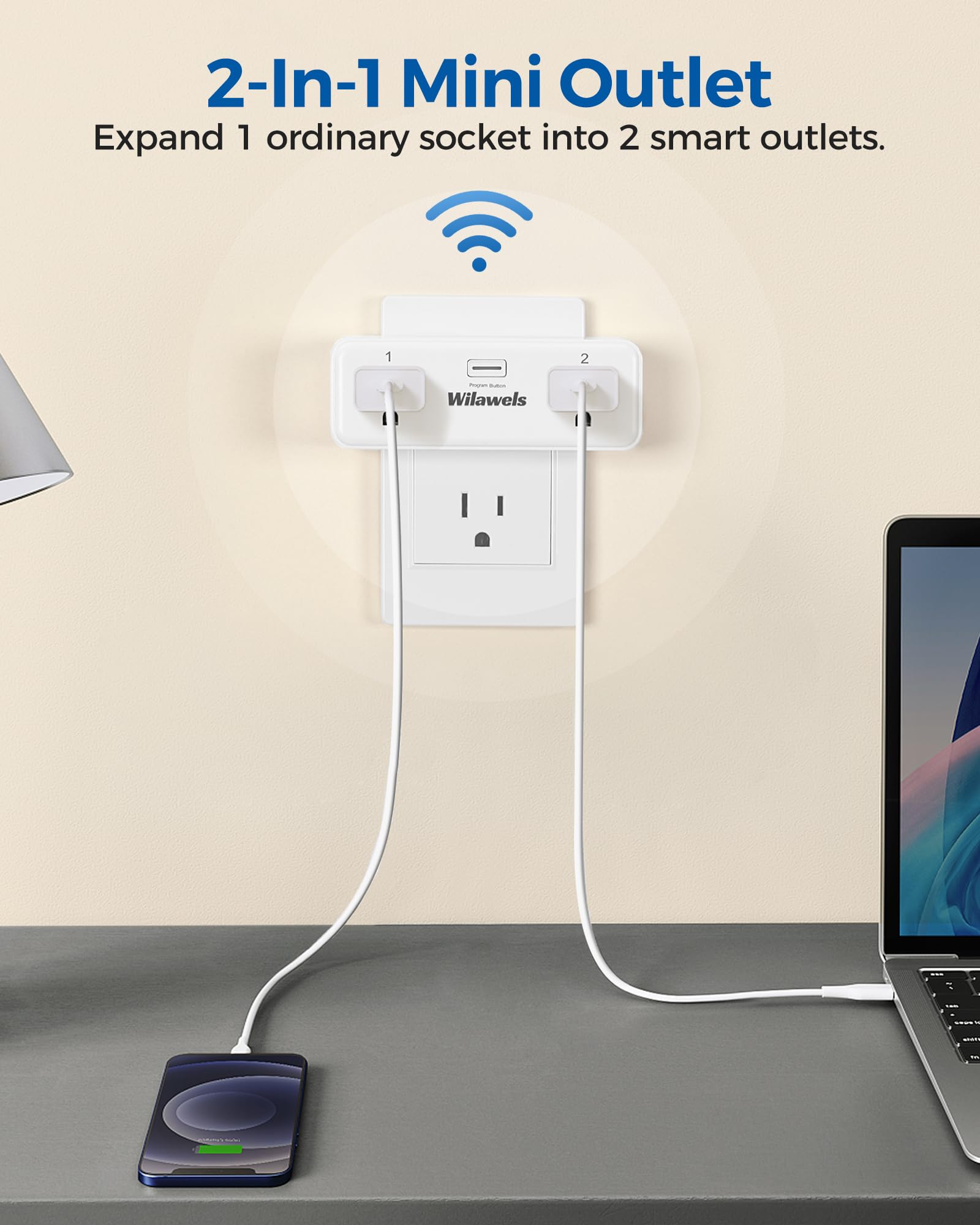 WILAWELS remote control outlet demonstrates quick plug-and-play setup.