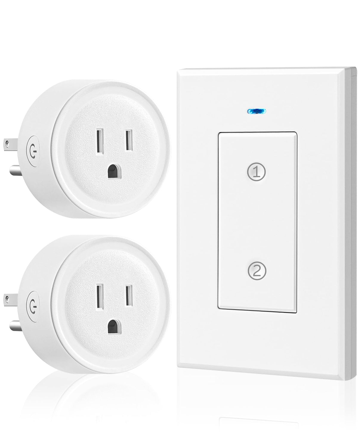 WILAWELS remote outlet 2-pack ready for wireless control of lamps and small appliances.