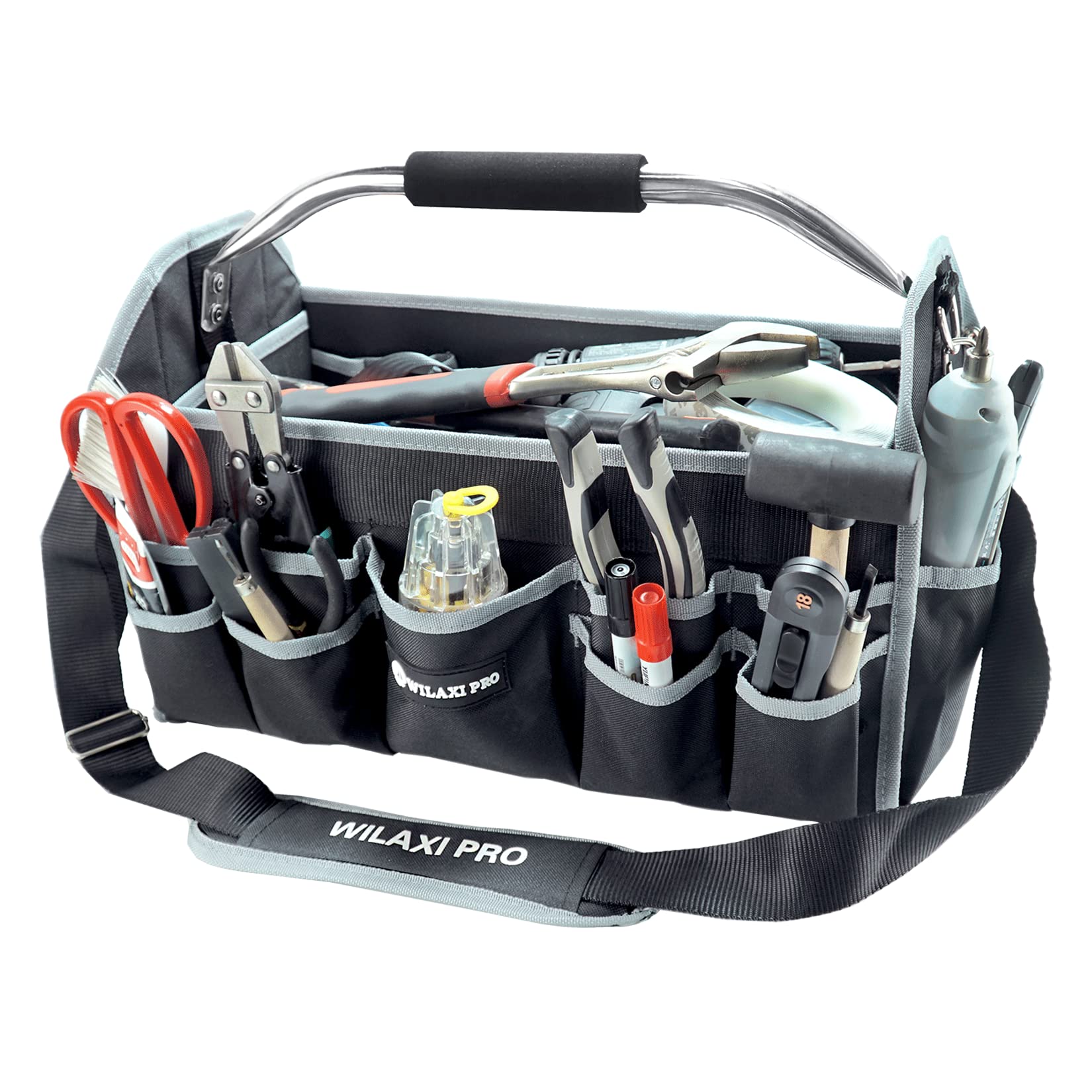 WILAXI PRO wide-mouth design for easy loading of large tools