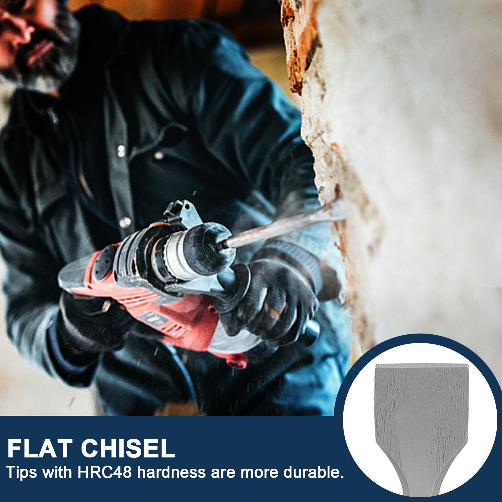 WildBossy concrete drilling sample with cleanly channeled dust and debris.