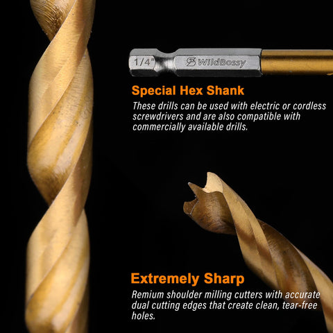 WildBossy double-flute design promotes fast chip removal and smooth holes