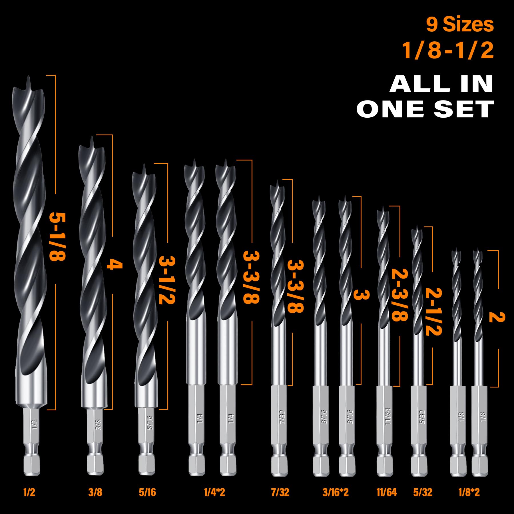WildBossy hex shank enables secure quick-change chuck compatibility for fast setups.