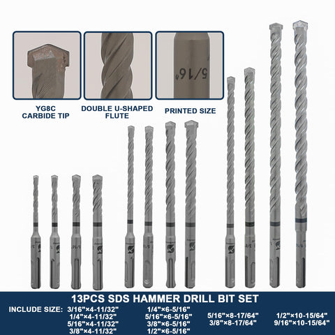WildBossy chisels and tips arranged for masonry chiseling and cutting tasks.