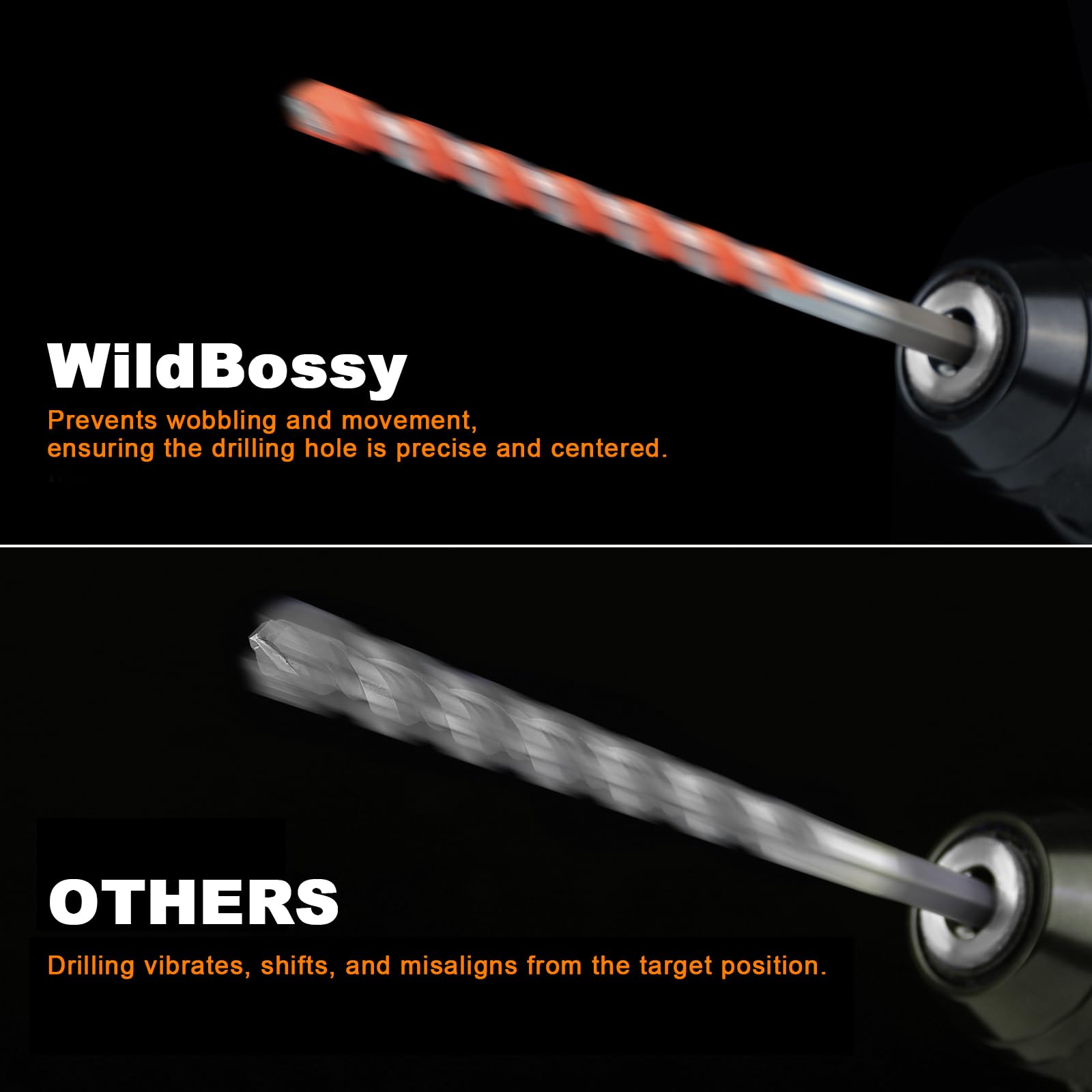 WildBossy six-inch masonry drill bits in varied sizes for concrete and tile work