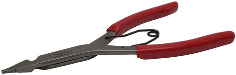 Wilde Tool G407.NP lock ring pliers in action spreading rings.