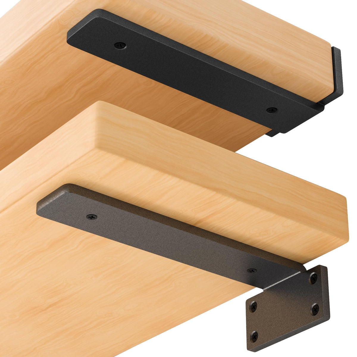 Wildnut floating shelf bracket 6 inch hidden design supports weight while remaining discreet.