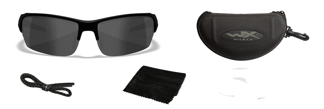 Wiley X WX Valor black-ops case protects eyewear during transport.