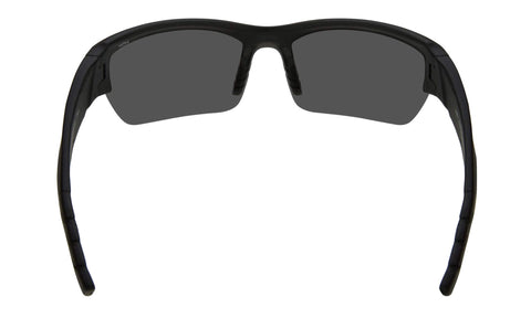 Wiley X WX Valor lens close-up shows smoke tint and edge-to-edge clarity.