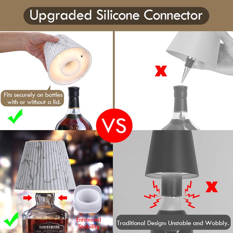WILIT cordless rechargeable table lamp offers flexible placement.
