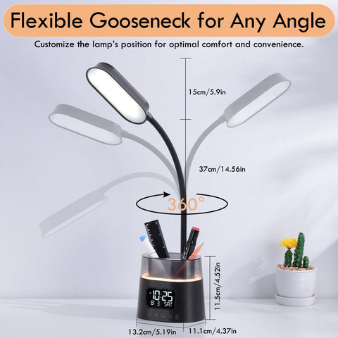 WILIT LED Kids Desk Lamp dimmer control for ambient brightness.