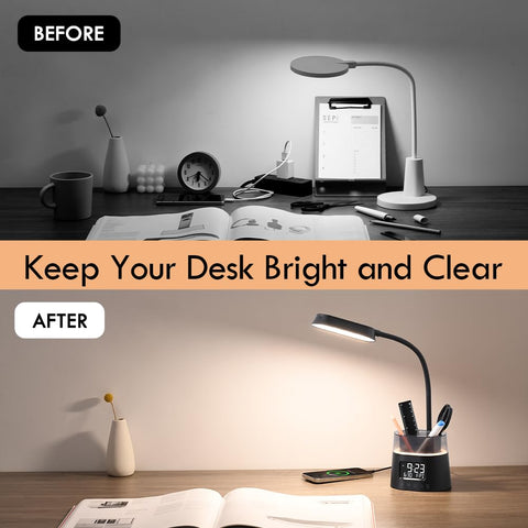 WILIT LED Kids Desk Lamp RGB night light options.