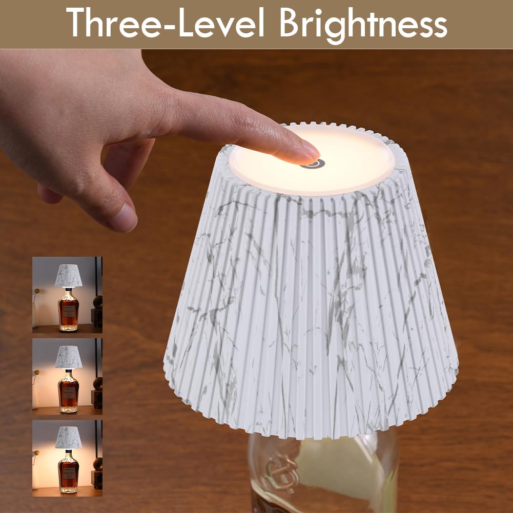 WILIT three brightness levels for mood lighting with touch control.