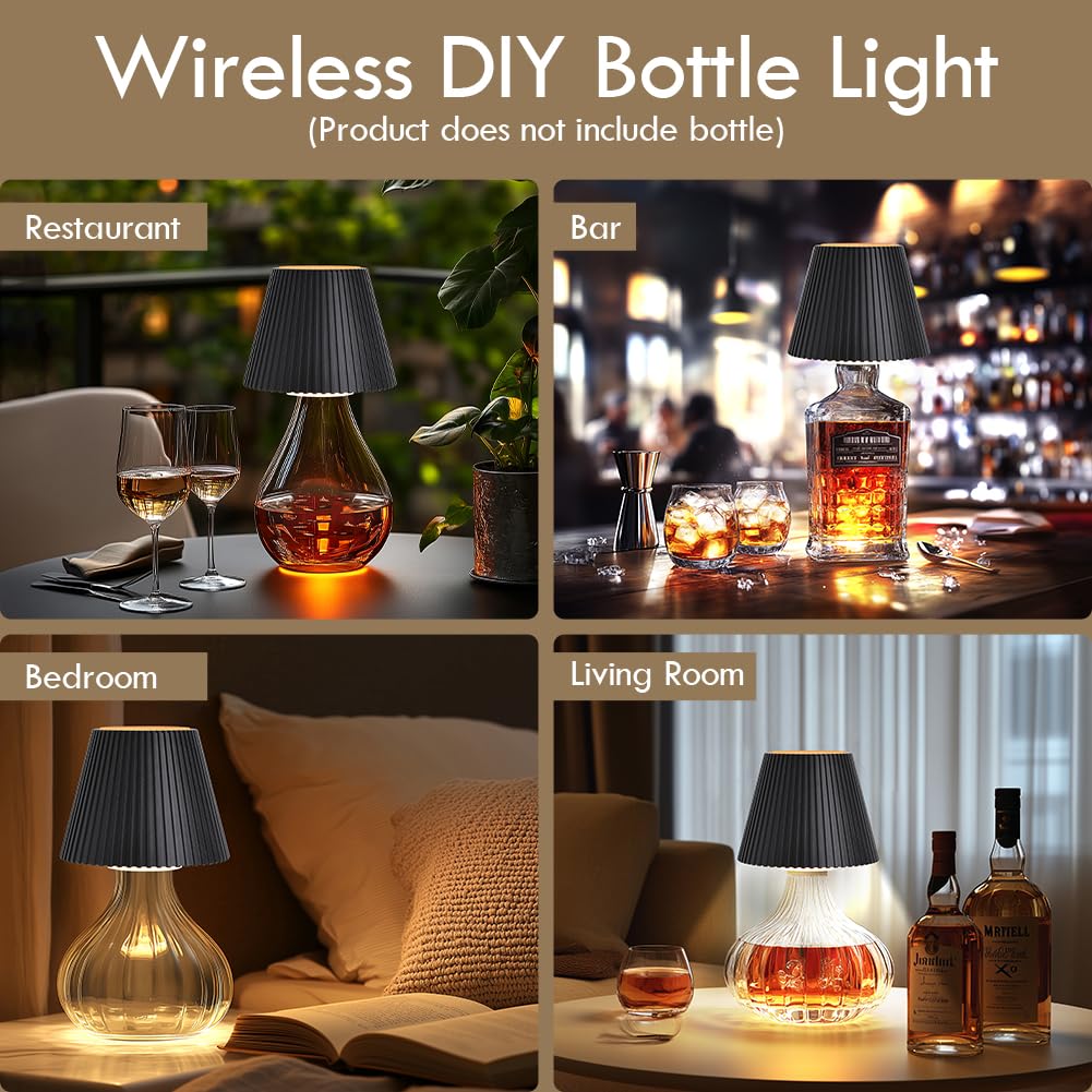 WILIT unique gift wine lamp is a chic bottle-inspired decor piece.