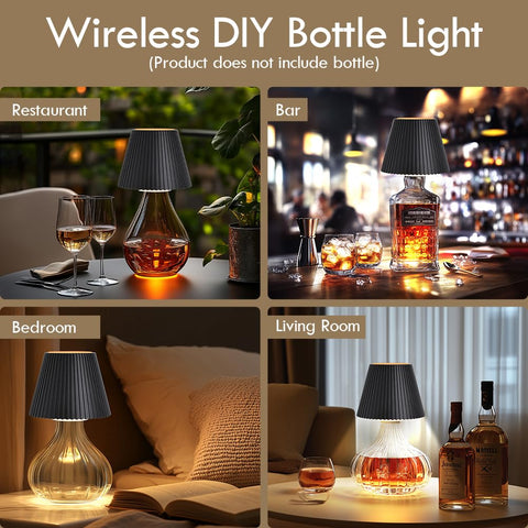 WILIT unique gift wine lamp is a chic bottle-inspired decor piece.