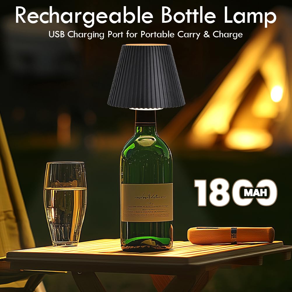 WILIT USB-charged battery-operated lamp keeps glow ready anywhere.