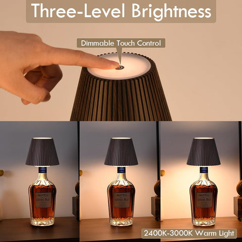 WILIT Rechargeable Bottle Lamp powered by built-in battery.