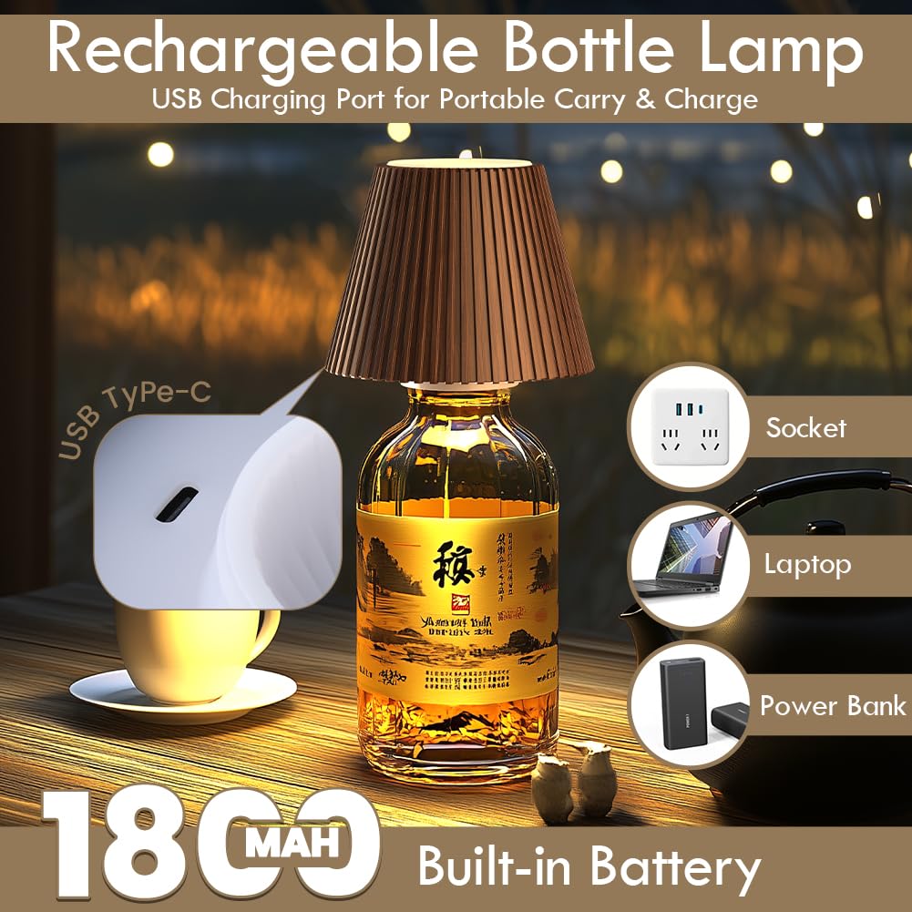 WILIT Lamp charges via USB for versatile power options.