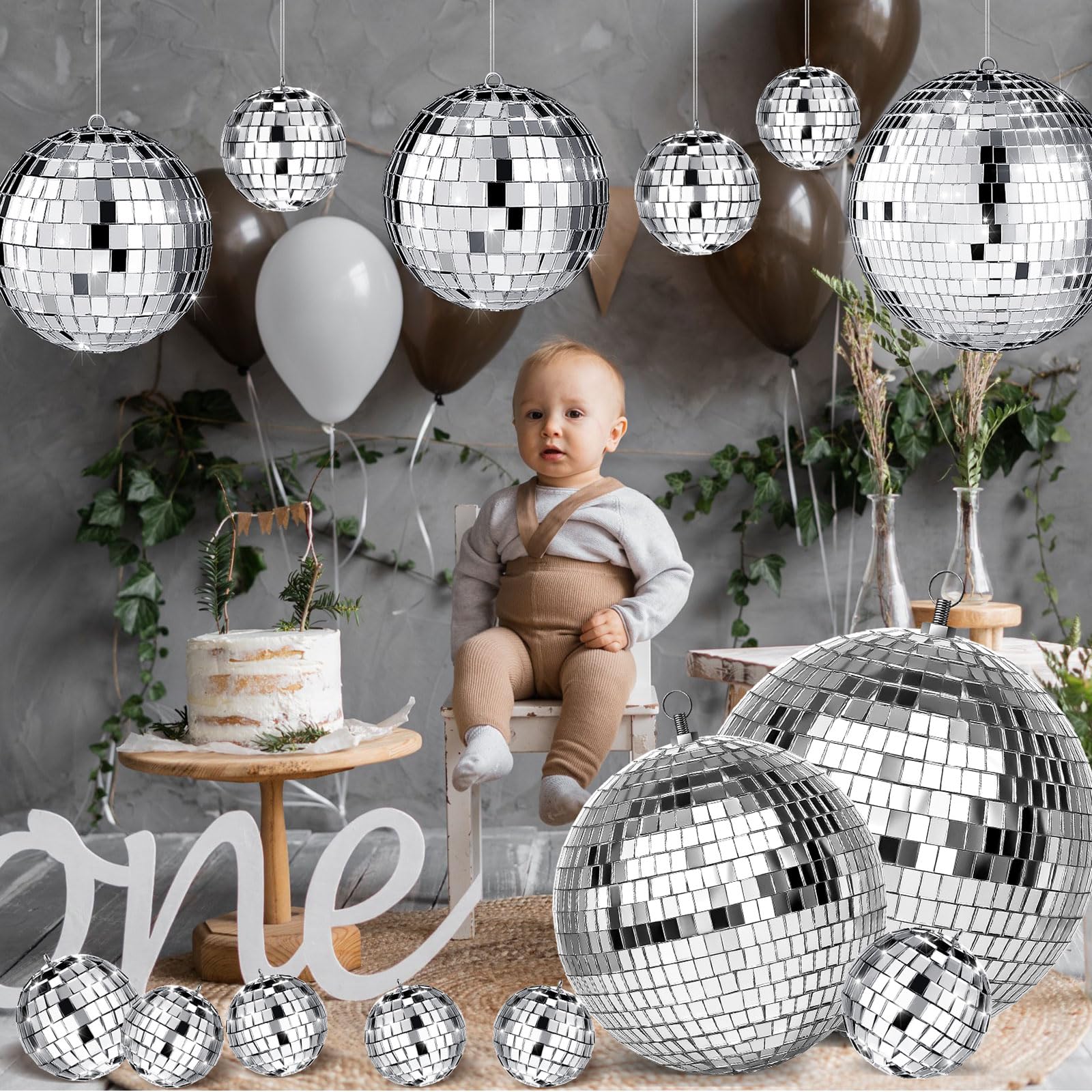 WillBOND 3-inch disco ball compact sparkle for mini setups.