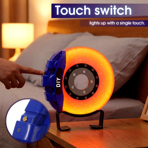 Rechargeable WILLBOND brake disc lamp with 1000 mAh battery for cordless use