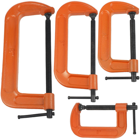 willbond c-clamp 3inch close-up shows sturdy steel construction for precise holds.