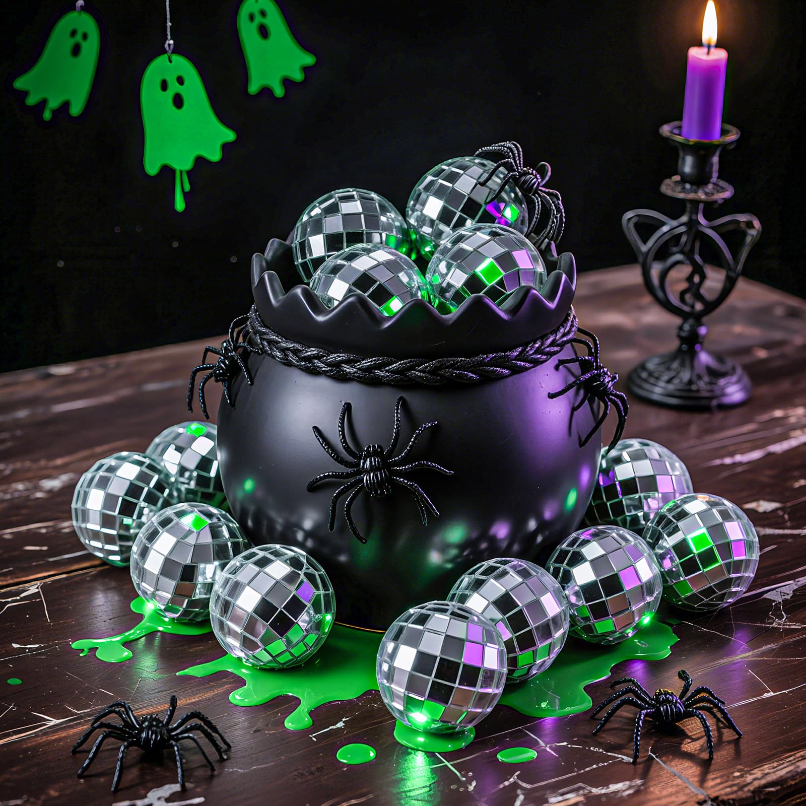 Willbond 3.2 inch disco ball ready to hang with ring for quick setup