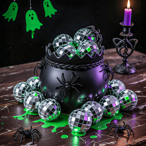 Willbond 3.2 inch disco ball ready to hang with ring for quick setup