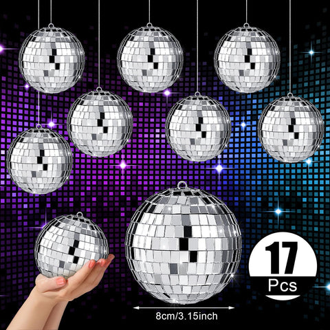Willbond 3.2 inch disco ball ideal for weddings, parties, and displays