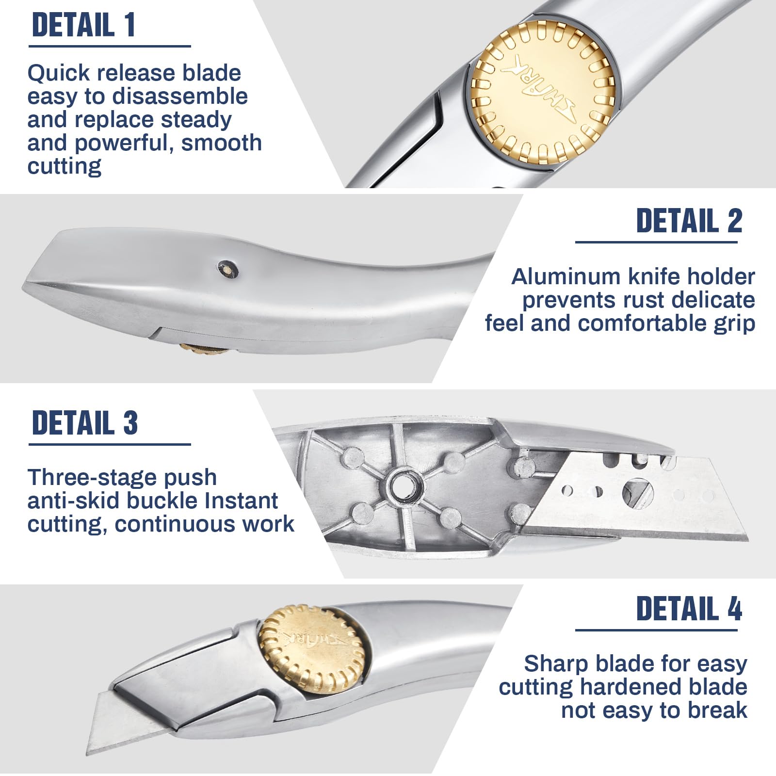WILLBOND magnetic toolholder keeps blades secure during use.