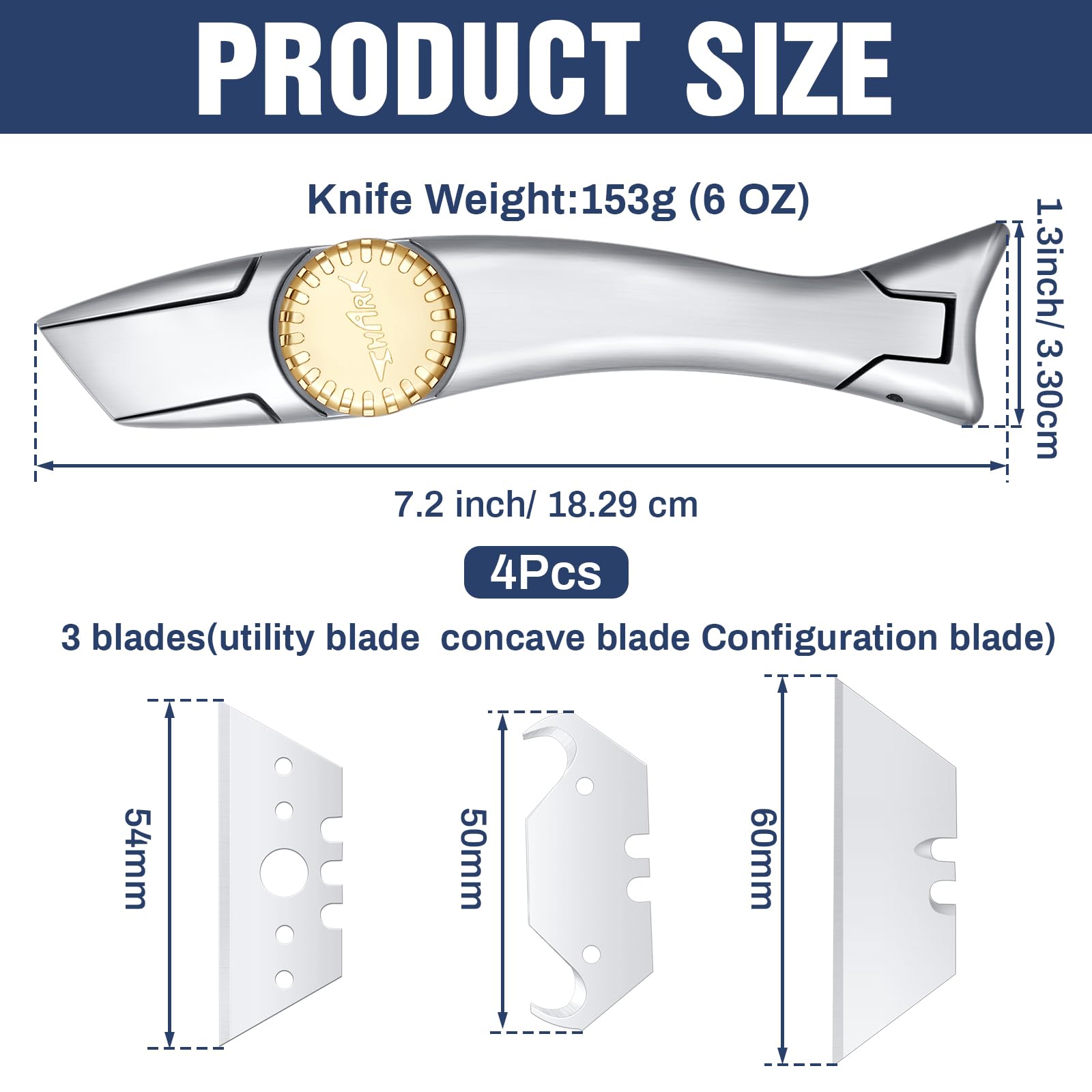 WILLBOND utility blades 12-pack ready for quick blade replacements.