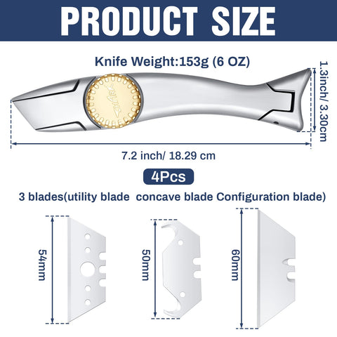 WILLBOND utility blades 12-pack ready for quick blade replacements.