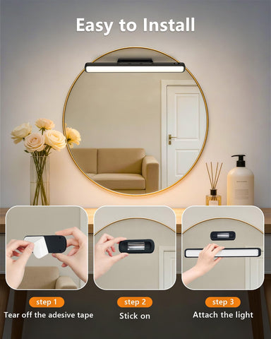 WILLED 5W vanity lights adjusted up to 135 degrees for precise placement